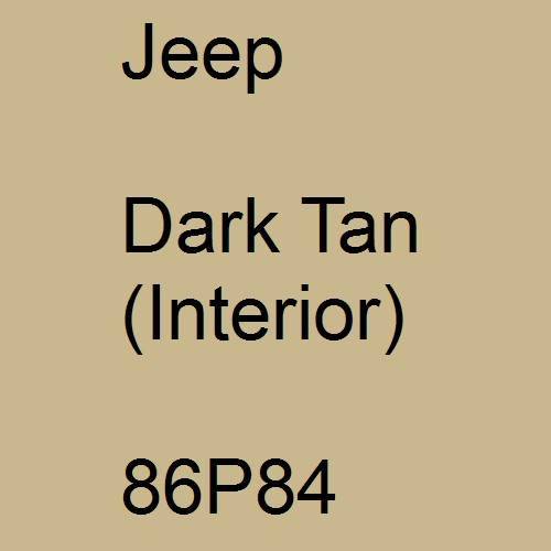 Jeep, Dark Tan (Interior), 86P84.